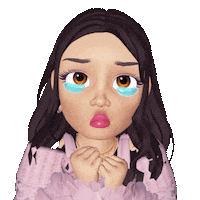 Sad Girl Sticker