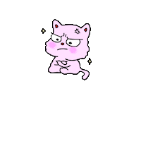 sermujerhealth gato mal pelea enfadada Sticker