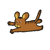 Mouse Flying Sticker
