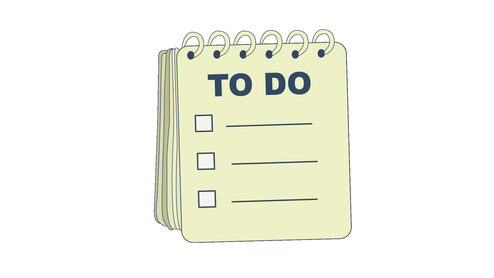 BredaUniversityAS giphyupload list notebook Todo Sticker