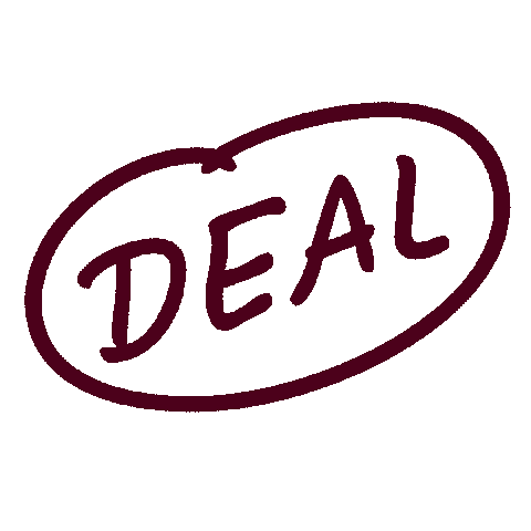 Deal Price Sticker by LiebeFonts