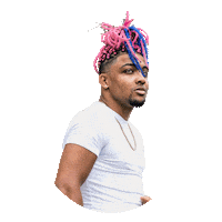 Pink And Blue Rapper Sticker by Denvr