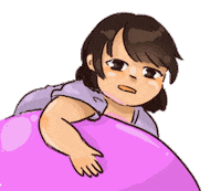 Confused Girl Sticker