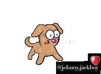 JohnnyJackboy animation dog meme cartoon Sticker