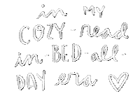 In Bed Reading Sticker