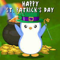 St Patricks Day Gold GIF by Pudgy Penguins