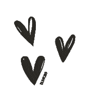bumkinsbaby love baby hearts black hearts Sticker
