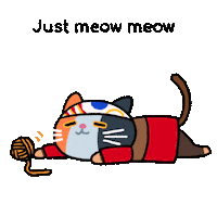 Cats Meow Sticker by Chimpers