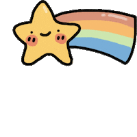 rissaartt kawaii rainbow star uwu Sticker