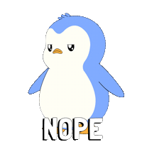 Penguin No Sticker by Pudgy Penguins