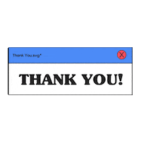 Thanks Thank You Sticker