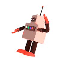 3D Robot Sticker