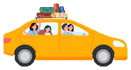 Ofran_carrental travel car family vacation Sticker