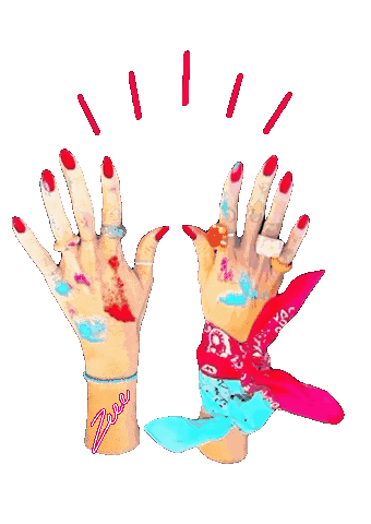 Style Hands Sticker by Vegas2La Magazine