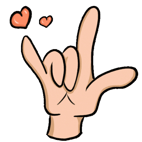 Hand Love Sticker