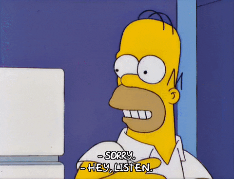 sad homer simpson GIF