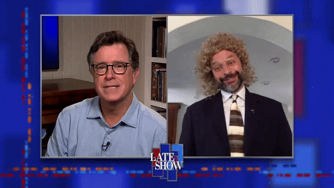 Stephen Colbert Shrug GIF by The Late Show With Stephen Colbert