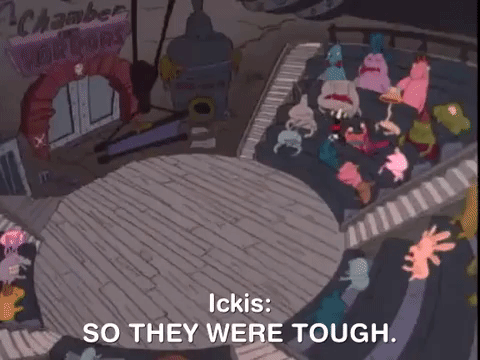 nickrewind giphydvr nicksplat aaahh real monster giphyarm001 GIF
