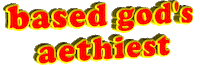 based god's aethiest Sticker by AnimatedText