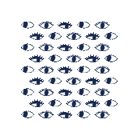 Looking Blue Eyes Sticker