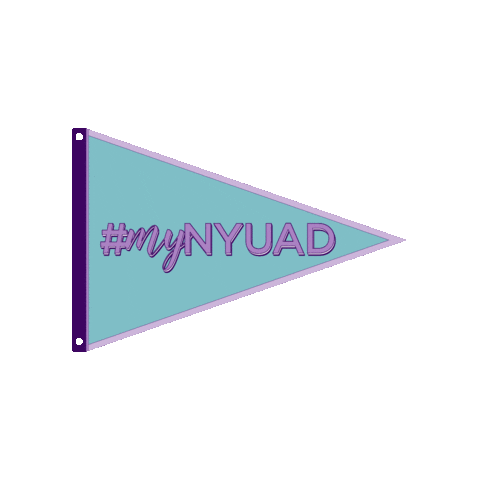 NYUAbuDhabi giphygifmaker nyu nyuad violet pride Sticker