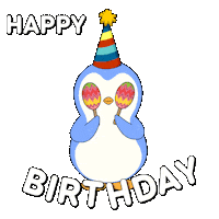 Happy Birthday Celebration Sticker by Pudgy Penguins