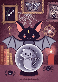 Ghost Cat Halloween GIF