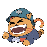 Ha Ha Cat Sticker by Game Insight