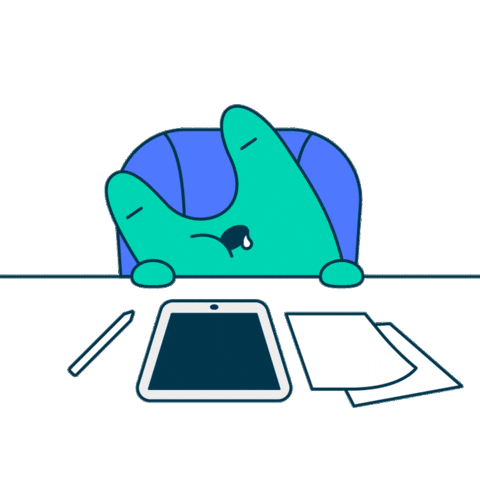 Sleepy Frog Sticker by Hahow.in