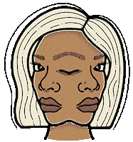 phatlip girl wink blink third eye Sticker