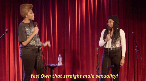 phoebe robinson straight men GIF by 2 Dope Queens Podcast