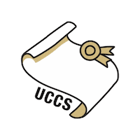 Graduation Grad Sticker by UCCS