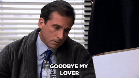 mikahsargent giphyupload goodbye the office michael scott GIF