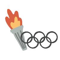 Olympics Flame Sticker