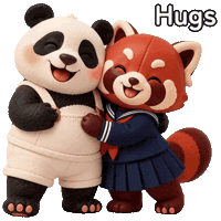 English Hugs Sticker by LazyingArt · Aya & Lala