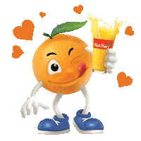 orange jeruk Sticker by NutriSari