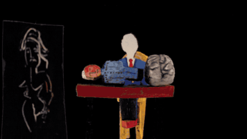 brain man in chair GIF by Carl Knickerbocker