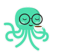 cabacaid coffee relax octopus kopi Sticker
