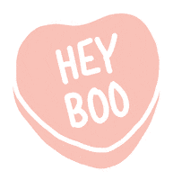 Hey Boo Valentines Day Sticker by Unblushing