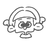 peoco はーと 女の子 peoco ぺお子 Sticker