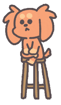 Sad Dog Sticker by eomgogi