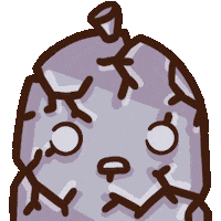 Shocked Stone Sticker