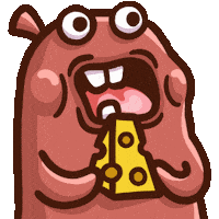 Cheese Eating Sticker