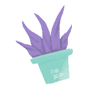 pinkdrp weird purple alien plant Sticker