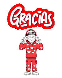 Gracias Ty Sticker by Zhot
