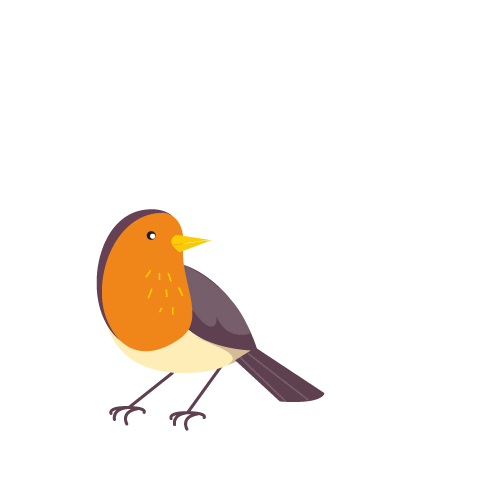 Bird Spring Sticker