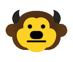University Of Colorado Chip The Buffalo Sticker by CUBoulder