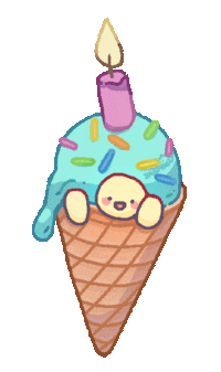 Happy Ice Cream Sticker