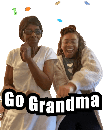 Go Grandma Sticker by Sherilyn Carter
