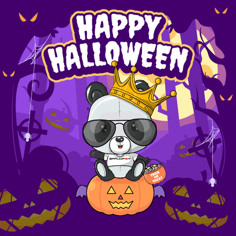 Halloween Ghost GIF by PandaPals